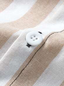 Manfinity Homme Men Cotton Striped Print Shirt Without Tee - Multicolor - View 5