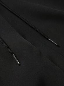 Manfinity Homme Men Hollow Out Shirt & Drawstring Waist Shorts Without Tee - Multicolor - View 3