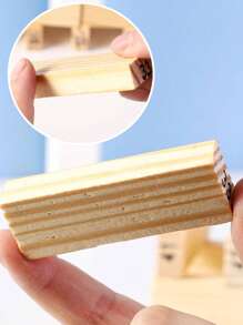 48入組木製數字模型 - 米色 - 查看 5