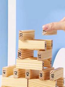 48入組木製數字模型 - 米色 - 查看 6