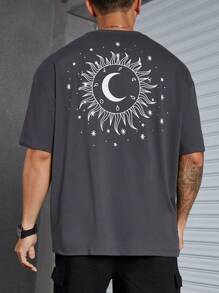 Manfinity Hypemode Áo thun & Áo lót Nam Đồ họa Giải trí - Xám - Xem 6