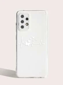 Funda de teléfono transparente con estampado de mariposa - Blanco - Ver 3