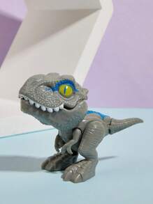 Juguete de peluche de un T-Rex mordiendo el dedo para niños, un objeto de juego casual diario - Gris Claro - Ver 1