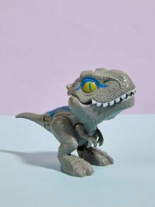 Juguete de peluche de un T-Rex mordiendo el dedo para niños, un objeto de juego casual diario - Gris Claro - Ver 3