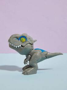 Juguete de peluche de un T-Rex mordiendo el dedo para niños, un objeto de juego casual diario - Gris Claro - Ver 4