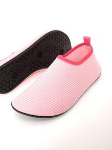 Chicas Calcetines de agua con patrón de rayas sin cordones poliéster para exterior - Rosa - Ver 1