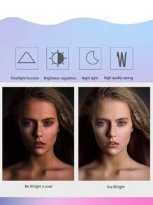 夾式圓形自拍補光燈 - 藍色 - 查看 5
