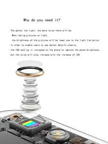 夾式圓形自拍補光燈 - 藍色 - 查看 7