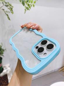 Thiết kế sóng hai trong một 3D Chống sốc, chống mồ hôi, chống vân tay, vỏ điện thoại chống mài mòn tương thích với iPhone - Màu xanh lam - Xem 5