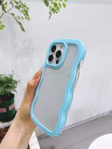 Thiết kế sóng hai trong một 3D Chống sốc, chống mồ hôi, chống vân tay, vỏ điện thoại chống mài mòn tương thích với iPhone - Màu xanh lam - Xem 6