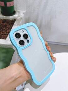 Thiết kế sóng hai trong một 3D Chống sốc, chống mồ hôi, chống vân tay, vỏ điện thoại chống mài mòn tương thích với iPhone - Màu xanh lam - Xem 9