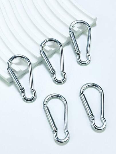 5قطع من قطع المعدن لحقيبة DIY من سبيكة الألومنيوم ، ملحقات DIY قابلة لإعادة الاستخدام لحقيبة اليد وحقيبة الظهر خطاف الكرابينيه