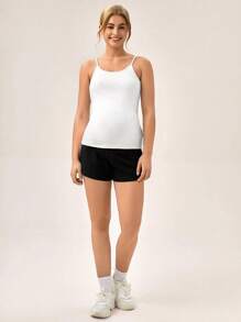 SHEIN 孕婦素色吊帶上衣 - 白色 - 查看 6