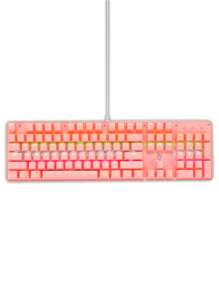 shipadoo Luminous Wired Mechanical Keyboard - Pink - View 1