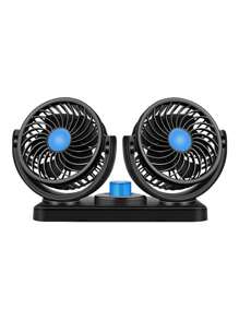 1入組雙頭車電氣扇 - 黑色 - 查看 2