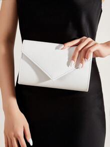 Túi Phong Bì Nhỏ Màu Trắng Tối Giản - trắng - Xem 1