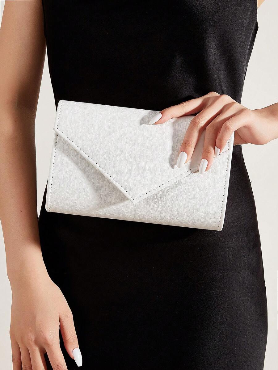 Túi Phong Bì Nhỏ Màu Trắng Tối Giản - trắng - Xem 1