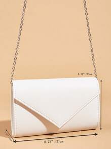 Túi Phong Bì Nhỏ Màu Trắng Tối Giản - trắng - Xem 8