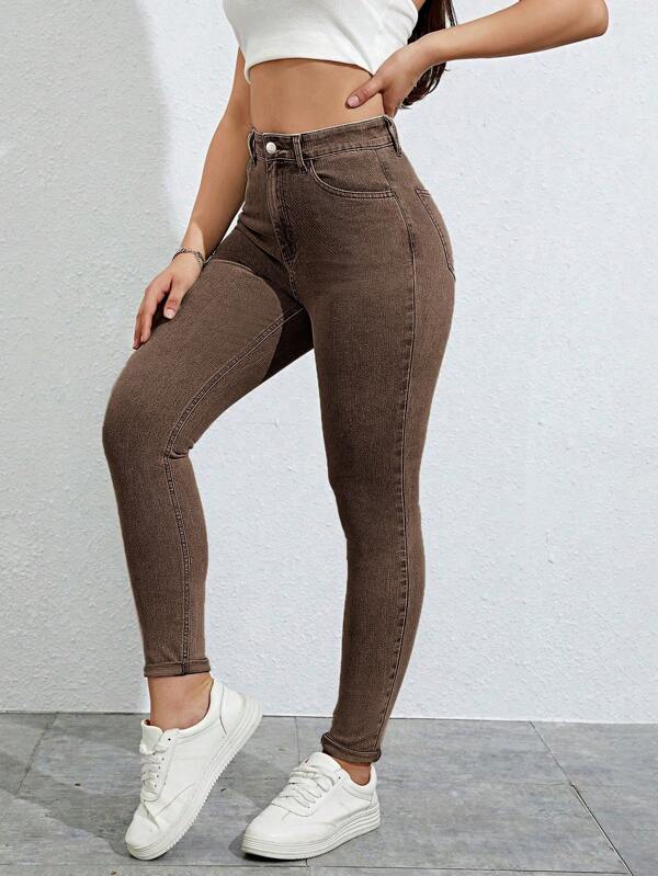 SHEIN SXY Jeans skinny tasca inclinata