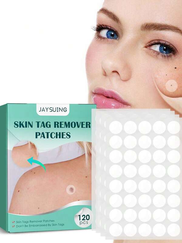 Skin Tag Remover Patch, 120pcs Round Skin Tag and Acne Removal Patches