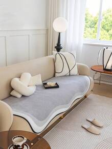 Đồ Họa Hoa Văn Sofa Khăn Hiện Đại Polyester Chống Trơn Trượt Khăn Cho Ghế Sofa Gia Đình, Tất Cả Các Mùa - Màu Xám nhạt - Xem 1