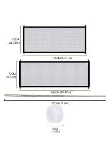 1入組便攜寵物隔離網狀適用於狗狗和貓適用於家具保護裝置 - 黑色 - 查看 2