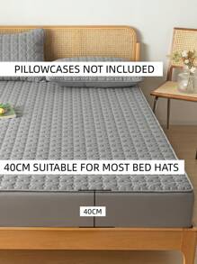 1pc Waterproof Fitted Sheet - Grey - View 2