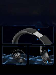 Noise-Proof Clear Call Gaming Sports Wireless Headphone - White - View 3