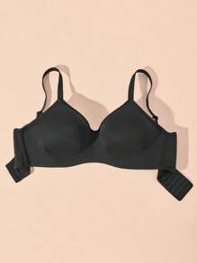 LUVLETTE Sujetador de camiseta con cobertura completa y soporte para curvas adicionales talla grande - Negro - Ver 10