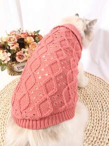 chiếc áo len trơn cho thú cưng cho chó và mèo cho mùa xuân - Màu Hồng  Dưa hấu - Xem 1