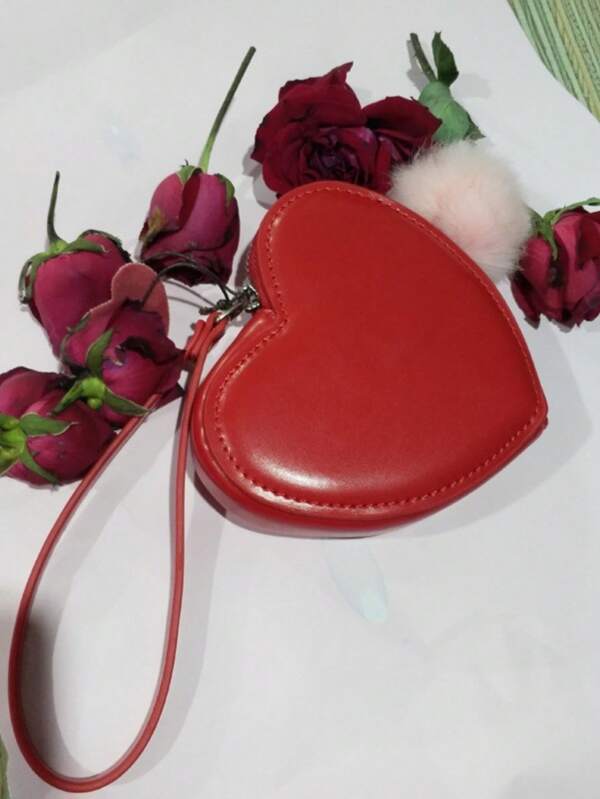 Mini Novelty Bag Solid Color Heart Shaped SHEIN USA