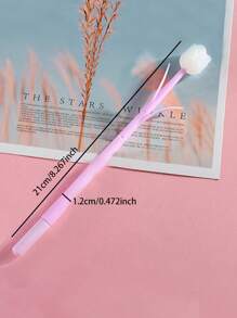 2入組花朵設計中性筆 - 彩色 - 查看 3