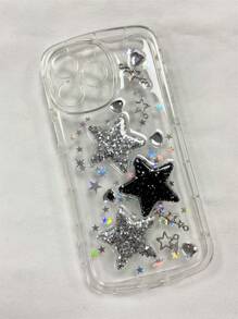 Ốp Điện Thoại Trong Suốt Lấp Lánh Tương Thích Với IPhone 11/12/13 Pro Max, Chất Liệu Tpu Mềm Mại, Chống Rơi Và Chống Trơn Trượt - Trong sáng - Xem 1