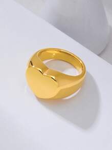 nhẫn trang trí trái tim - Vàng - Xem 1