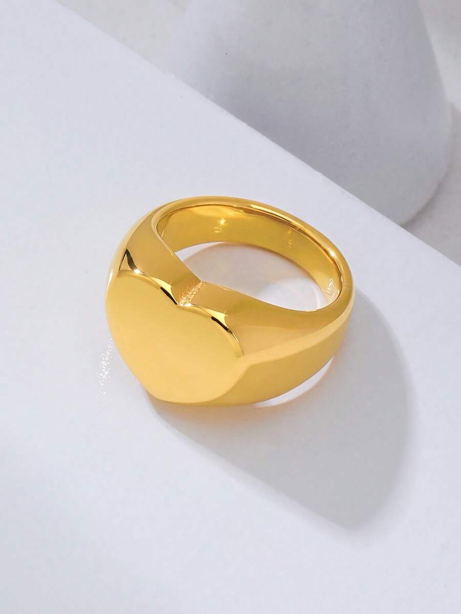 nhẫn trang trí trái tim - Vàng - Xem 1