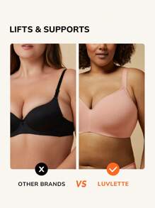 LUVLETTE Sujetador De Camiseta Con Cobertura Completa De Soporte Plus Dream Curve Support+ - Rosa - Ver 6