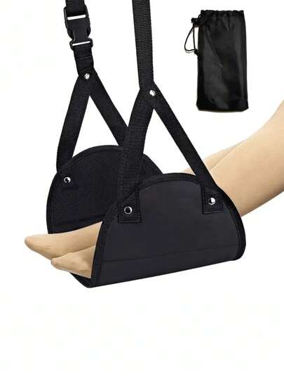 حامل قدم قابل للتعديل للسفر بحزام خفيف الوزن، حامل قدم حمالي قابل للتعديل لأغراض السفر والمدرسة والخارج، مصلحات طالب للسفر، حامل قدم للطائرات والقطارات والعمل والخارج والرحلات، إكسسوارات سفر ضرورية للشاطئ والصيف والعودة للمدرسة