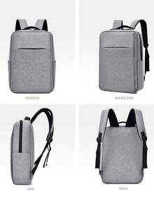 Mochila multifuncional de gran capacidad para hombres, para viajes, escuela, portátil, mochila para acampar - Gris - Ver 3