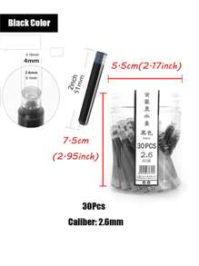 1 盒黑色墨水简单多用途易于使用墨水适用于墨水笔、办公室、学生 - 黑色 - 查看 3