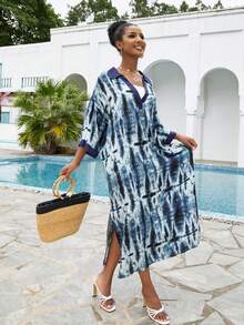 Cộng với kích thước bìa Chia Cà vạt nhuộm - Nhiều màu - Xem 3