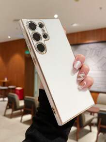 Plating Anti-Fall Phone Case,International Version, Not The Domestic Version - White - View 2