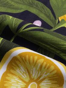 Áo sơ mi Nam Nút phía trước Rau quả Boho - Nhiều màu - Xem 4