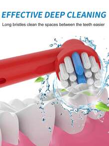 16pcs/set Kids Toothbrush Heads Compatible With Oral B Kids Electric Toothbrush - White - View 4
