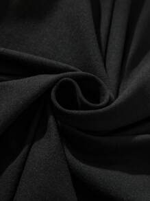 ROMWE MEN Street Life Men Slogan Skeleton Graphic Y2k T-Shirt For Halloween, School - Black - View 6