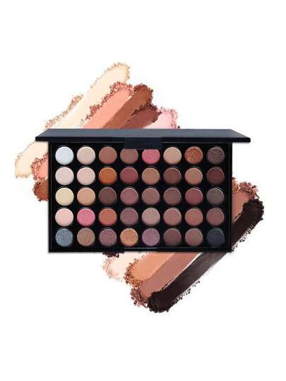 Paleta de sombras de ojos de 40 colores, juego de maquillaje de ojos con pigmentos brillantes para fiesta o espectáculo de escenario