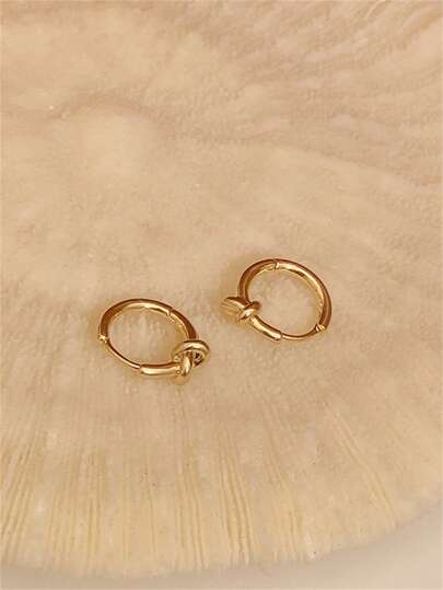 CHOSHILAR أقراط طوق ديكور معقود