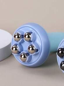 Relax Massage Ball Roller, 1pc Handheld Massager For Muscle Back Neck Foot Calf Leg Relax, Body Massage Tool With Roller, Ball Massager Can Be Used With Essential Oils With Portable Design, Blue - Blue - View 7