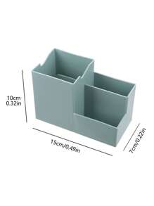 1 Màu Hộp Bảo Quản Văn Phòng Phẩm, Đơn Giản Nhiều Lưới Đựng Bút Cho Học Sinh Văn Phòng Phẩm Lưu Trữ - màu xanh lá - Xem 4