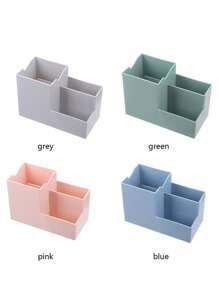 1 Màu Hộp Bảo Quản Văn Phòng Phẩm, Đơn Giản Nhiều Lưới Đựng Bút Cho Học Sinh Văn Phòng Phẩm Lưu Trữ - màu xanh lá - Xem 5