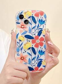 Flower Pattern Phone Case - Multicolor - View 3